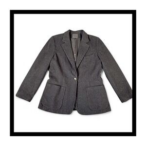 Bern & Mort Wool Cashmere Blazer Womens 14 Capsule Quiet Luxury Old Money Jacket